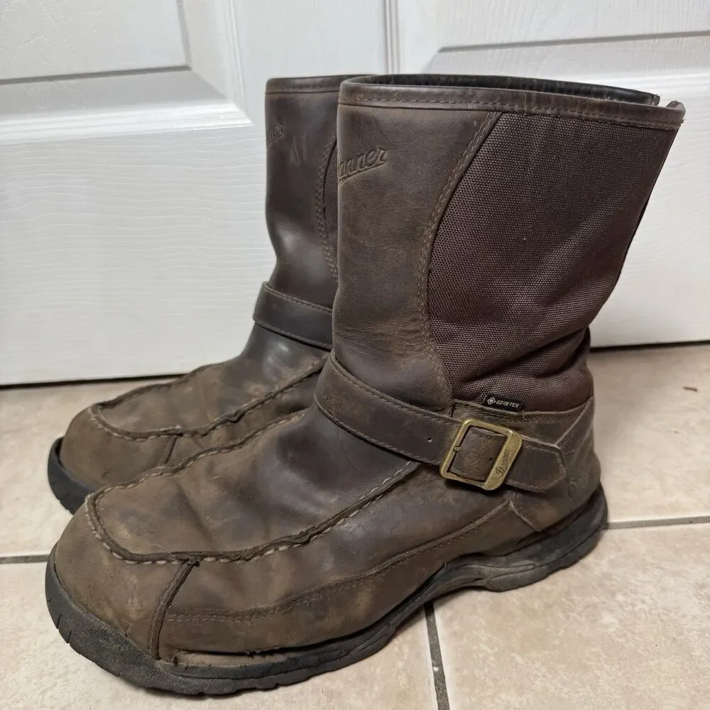 Danner Sharptail Men’s 11 EE 10” Rear-Zip Hunting Hiking Boots Waterproof Brown